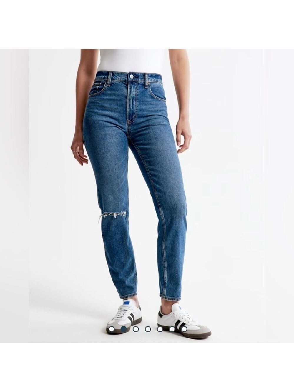 Abercrombie & Fitch Curve Love The Mom High Rise Women’s Blue Jeans 29L